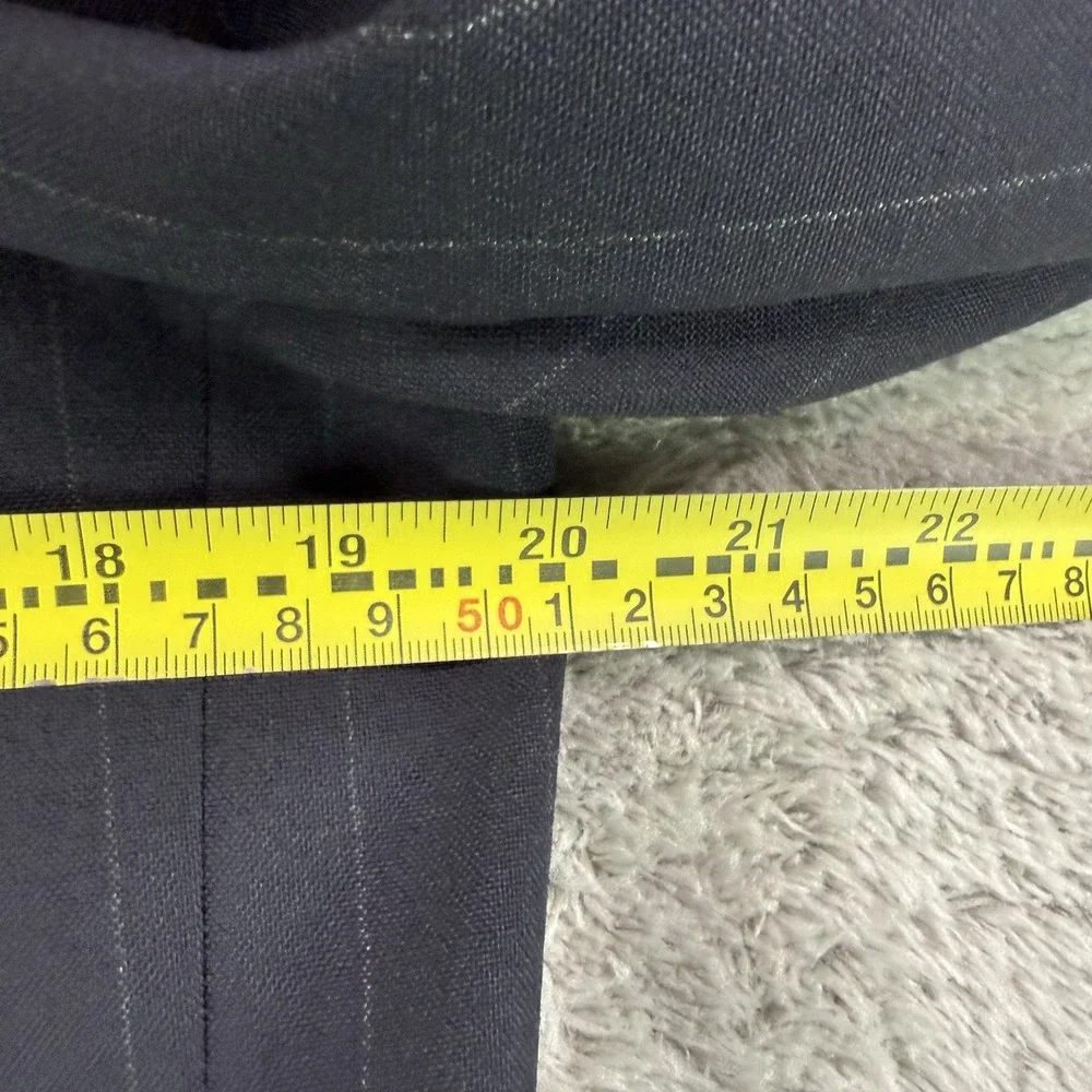 Paul Stuart Mens 40L Navy Pinstripe Wool Blazer Sport Coat Semi Tall Canada